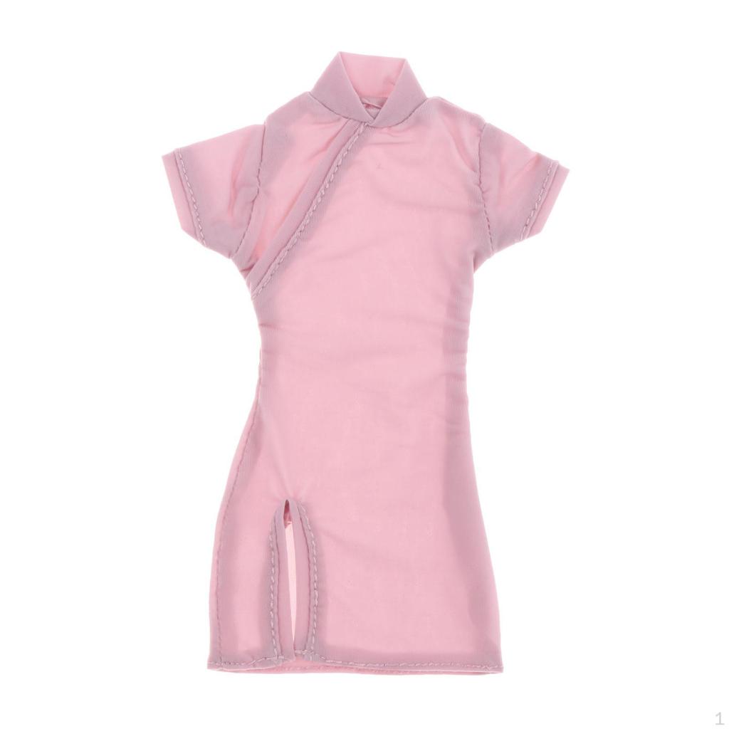1/6 Scale Girl Cheongsam Dress Clothing Cosplay, Stylish ,Miniature Female Doll Outfit for 12''