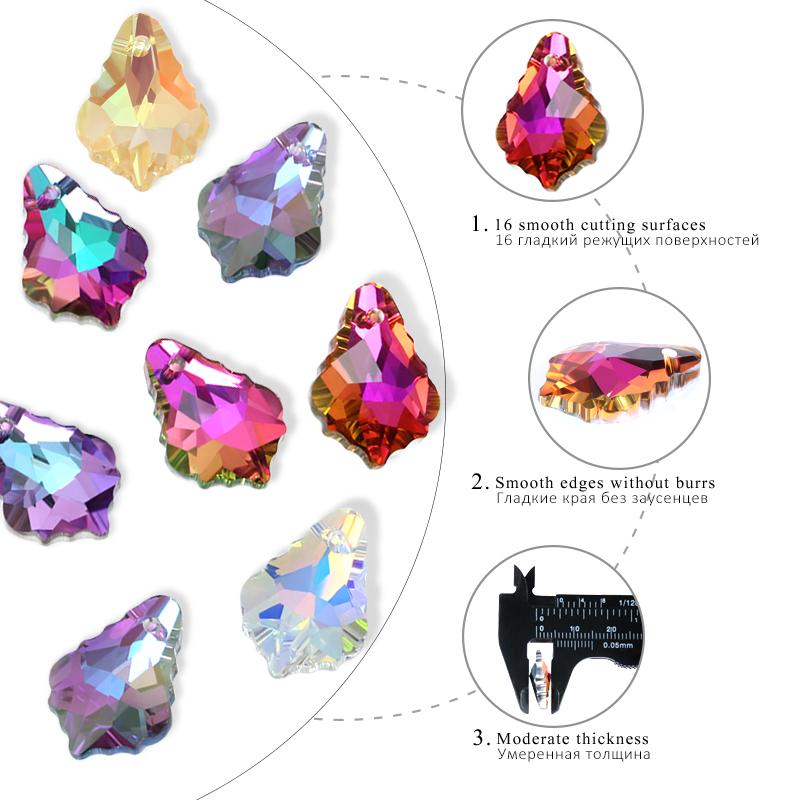 11x16mm Crystal 6090 Baroque Pendant Glass Austria Loose Beads Rhinestone Charms for Jewelry Making Necklace Earrings DIY 12Pcs