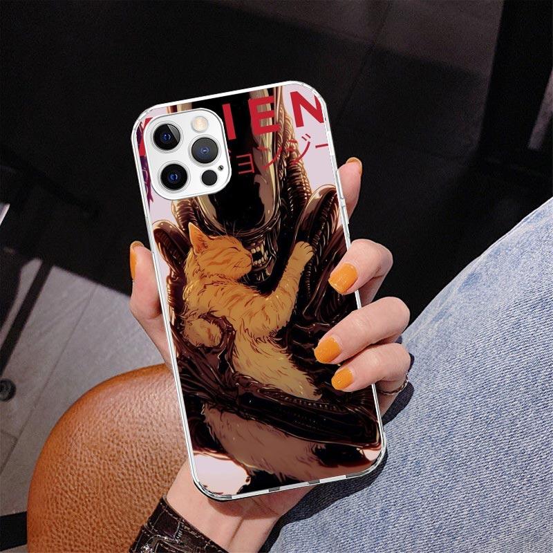 Cool A-Alien X-Xenomorph Phone Case For iPhone 17 Air 16 Pro Max 16E 15 + 14 Plus 11 12 13 Mini 7 8 SE Gift Print Cover Fundas
