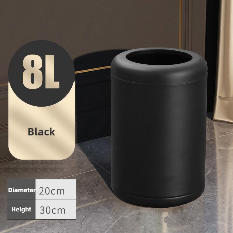 Living Room Waste Bin Modern Stainless Steel Paper Basket Luxury Large Capacity Litter Bin Kitchen Trash Can Food Waste Disposal