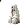 Spooky Ghost Garden Sculpture Halloween Adorable White Ghost Create Atmosphere Fun Decorative