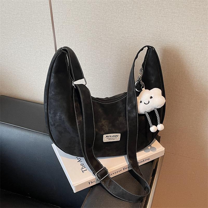 Crossbody bag women's autumn dumpling bag commuter versatile light luxury high-end niche underarm bag