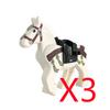 MOC Medieval Military Building Blocks Cavalry Regiment Horse Animal Accessories Camel Elk Elephant Toy Gift Saddle Bricks K049