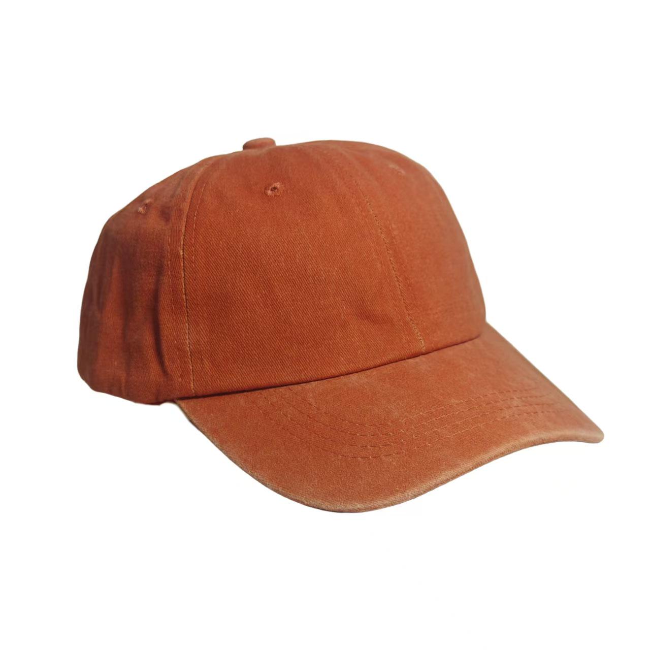 

Ретро бавовняна бейсболка з великим козирком, washed cotton M (56-58cm) помаранчевий
