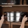MAXCOOK Thickened Dual-use Soup Steamer Pot