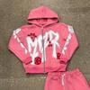 2025 Autumn and Winter Trend New Design High Street Print Hooded Hip Hop Street Style Casual Sweater Set