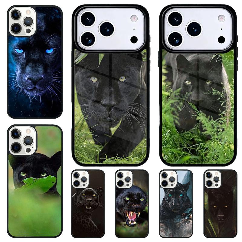 Animal Panther Phone Case for iPhone 17 Air 16 15 11 12 14 13 Pro Max Shockproof Cover