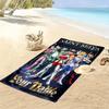 Name Custom Saint seiya Print Beach Towel, Large Soft Quick Dry Towel for Beach Camping Swimming
