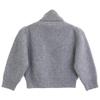 CELINE Gray 2A85T419P Turtleneck Cropped Cashmere Knit Sweater tops XS grayUsed