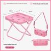 ZISIZ Cherry Print Outdoor Camping Stool