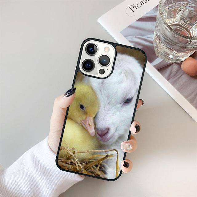Cute Baby Pygmy Goat Phone Case Cover For iPhone 17 Air 15 16e 14 13 12 Pro Max 11 Pro Max Plus Coque Shell