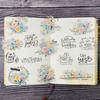 15pcs PET Flowers-themed Sticker Set for Scrapbooking, Collage Decoration, Magazines, Photo Albums, and Card Making