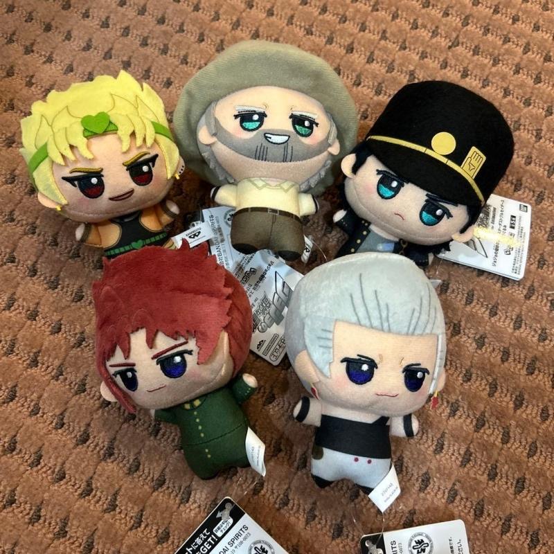 Anime JoJo Abenteuer Plüsch Schlüsselanhänger Kujo Jotaro Baumwollpuppe Plüschtier Kawaii Kakyoin Noriaki Spielzeug Anhänger Fans Geschenke Polnareff Niedlich
