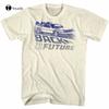 Back To The Future Faded Delorean Logo Unisexs T Shirt Flying Car Time Machine Top Tee Shirt