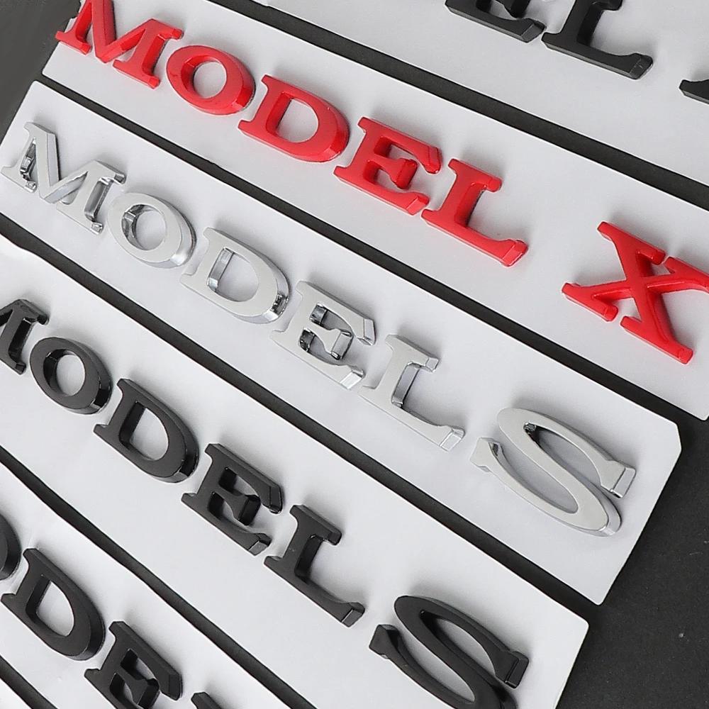 Car Sticker 2025 New Tesla Car Tailgate Trunk Engine Cover Decals ABS Emblem Badge Rear Stickers For Tesla Model Y Model S X  Au