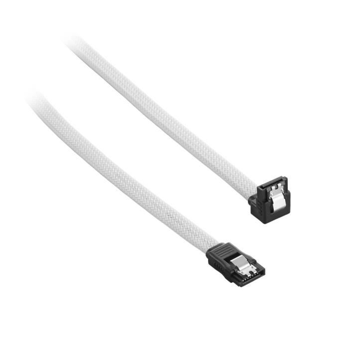 Câble SATA - CABLEMOD - CM-CAB-RSAT-N30KW-R - 0,3 m - Femelle/Femelle - Blanc