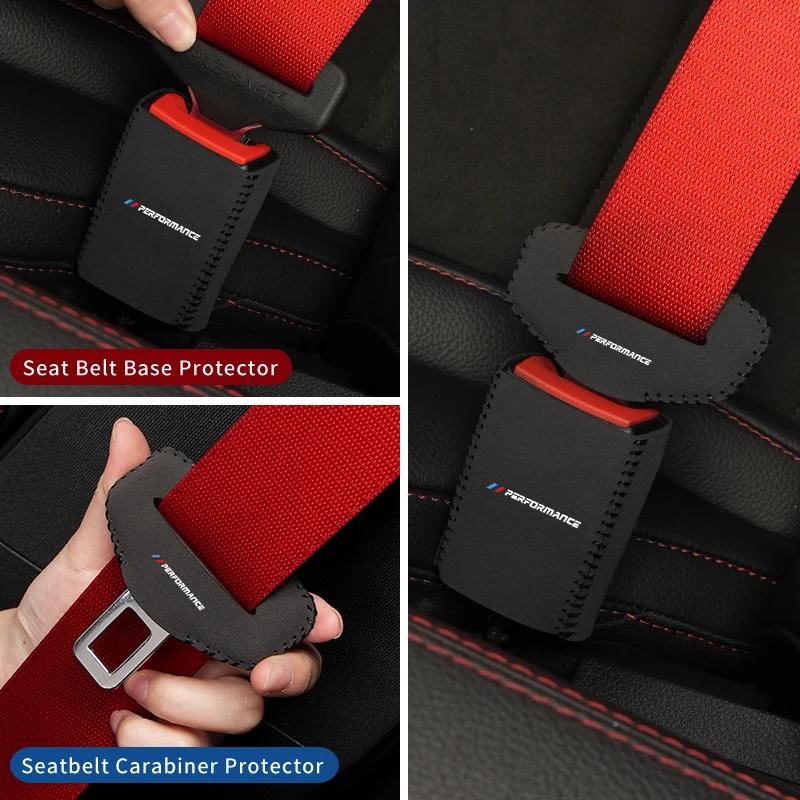Car Sticker 2025 Hot Car Seat Belt Buckle Protective Cover Safety Belt Plug Clip Case For BMW M X1 X3 X5 X6 X7 E30 E90 M3 E84 E8