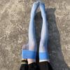 Women's Thigh High Socks Over the Knee Tube Socks Knee High Socks Sheer Silk Stockings Erotic Costume Accessories