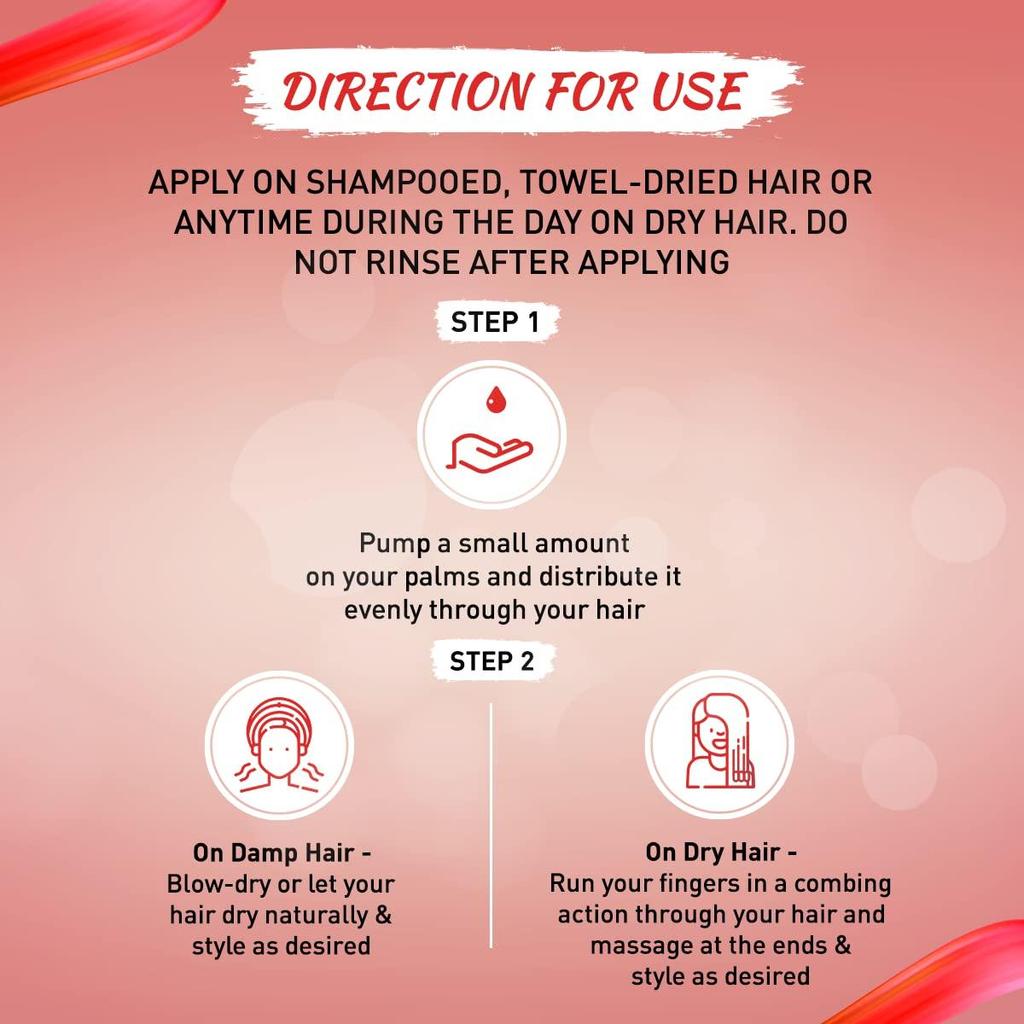 Vatika Naturals Hitzeschutz Haarserum (47 ml) | Natürliche Extrakte aus Argan, Kamille und Sesam | Fortschrittliche Hitzeschilde für das Haar