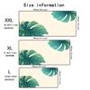 Xxl Green Tropical Leaves Botanical Mouse Pad Antislip Rubber Base Gaming Desk Mat Computer Keyboard Mat For Office Accessories