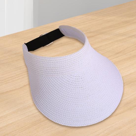 Summer Weave Sun Visor Adjustable Hat Wide Brim UV Protection Breathable