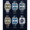 Specht & Söhne 2025 New Trendy Men's Watches Quartz Sport Watch Blue Color Stainless Steel VK63 Chronograph Reloj Hombre 39MM