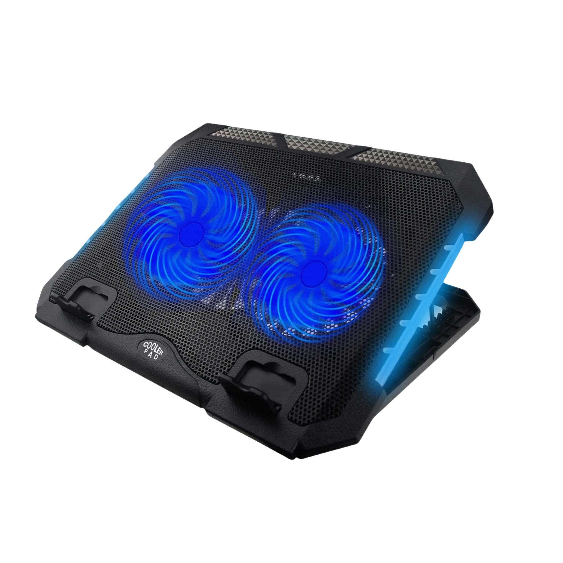Laptop Cooling Pad,12 -17 Laptop Cooler,Gaming Laptop Cooling Stand, Wind Speed Adjustable, 2 USB Powered Laptop Fan Cooling Pad