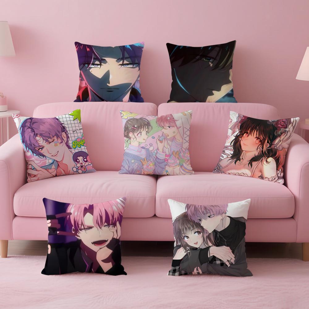 Hot Cute Japanese Anime TTamons BSide Cushion Cover Pillow Case Soft Skin Friendly Fabric Concealed Zipper