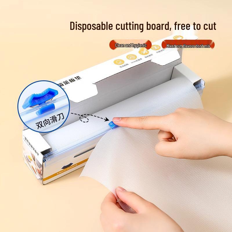 

Одноразовые разделочные коврики из пищевого пластика для кухни, мяса, фруктов, овощей, улицы и детского питания Cutting Mat Replacement Paper - 1 Roll (Boxed)