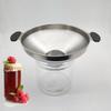 Stainless Steel Wide Mouth Funnel Dual Handles Kitchen Funnel Durable Canning Funnel  Kitchen