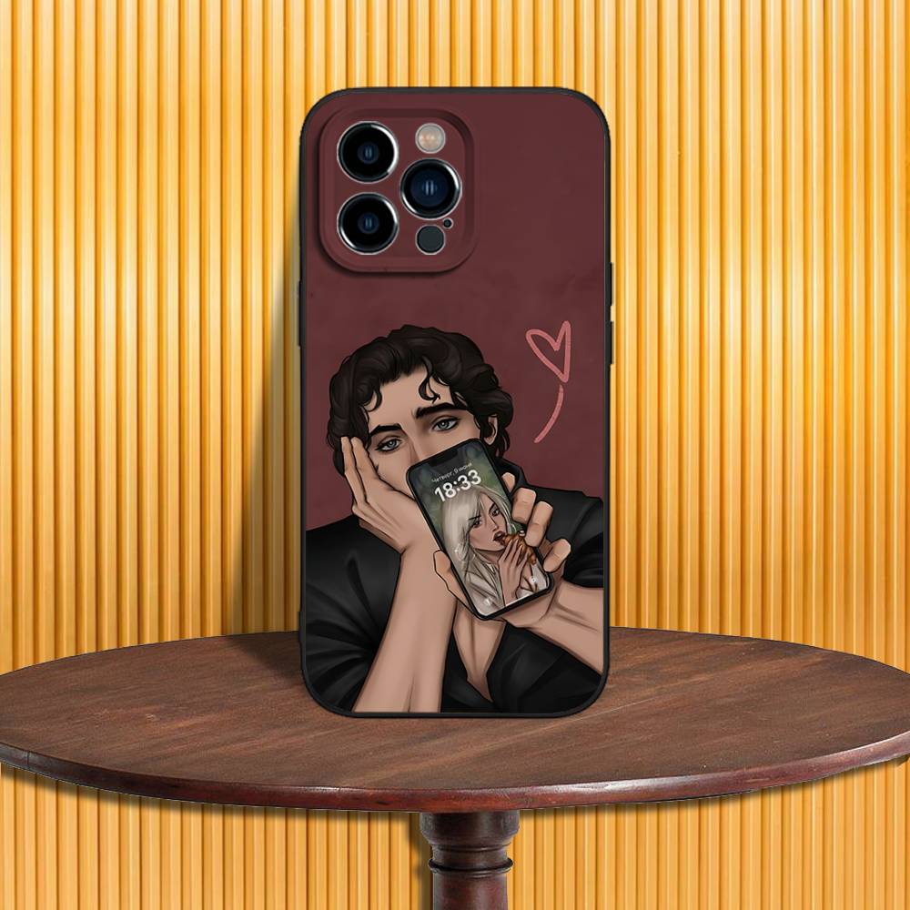 

R-Romance C-Clubs Чехол для телефона для iPhone 17,16,15,14,13,12,11,Pro,Max,Plus,X,XS,SE4,E,Mini,Мягкий черный чехол iPhone15