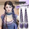 Ponytail Braid Wig with Highlights – Colorful, Sweet, and Cool Hair Twist for Concerts and Special Events