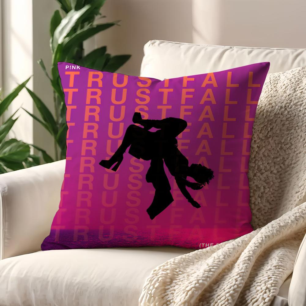 Singer T-Trustfall Pink cushion cover Pillow Cover Decoration Room Home Sofa living Office Car Nordic Simplicity