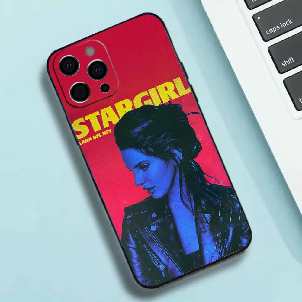 Custodia per telefono in silicone morbido L-Lana del rey Singer Per IPhone 17 16 15 14 13 12 11 X XR Plus Pro Max Plus
