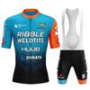 Men's Women's Tour De Cycling Suit With Strap Short-sleeved Team Edition Bicycle Outdoor Sports
