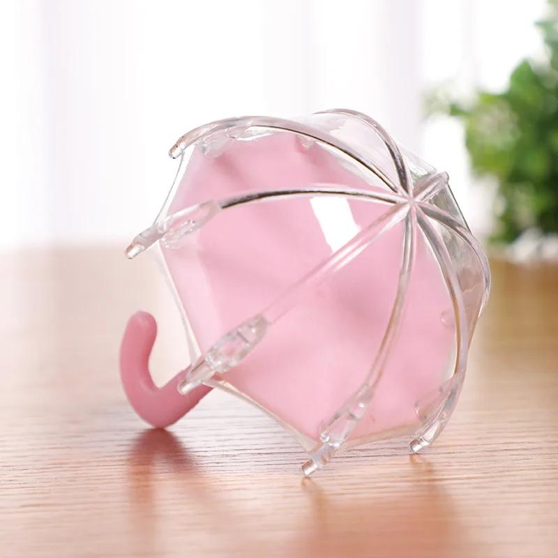 12Pcs Mini Plastic Umbrella Shaped Candy Container for Wedding Birthday Party Favors Baby Shower Decoration Gift Candy Boxes