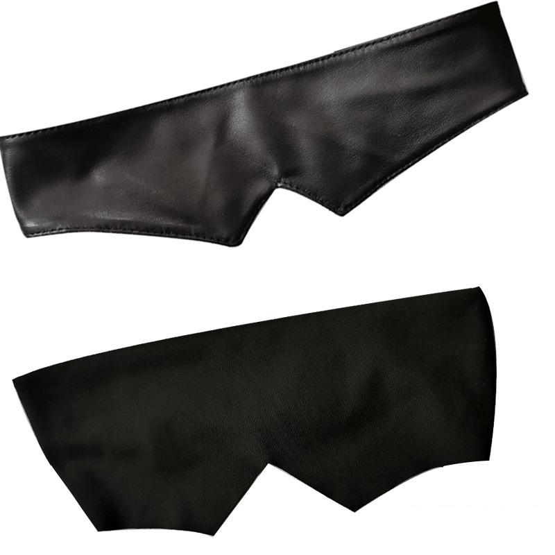 Anime Jujutsu Kaisen Gojo Satoru Same Eye Mask Glasses Cosplay Accessories Black PU Eye Patch For Men Gift Prop Accessories