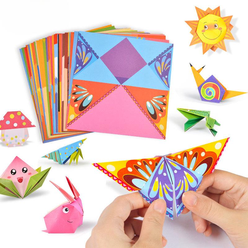 54 Pages of Montessori Toys Cartoon Animal Origami Handicrafts Children's Craft Toys Children's Educational Toy Gifts