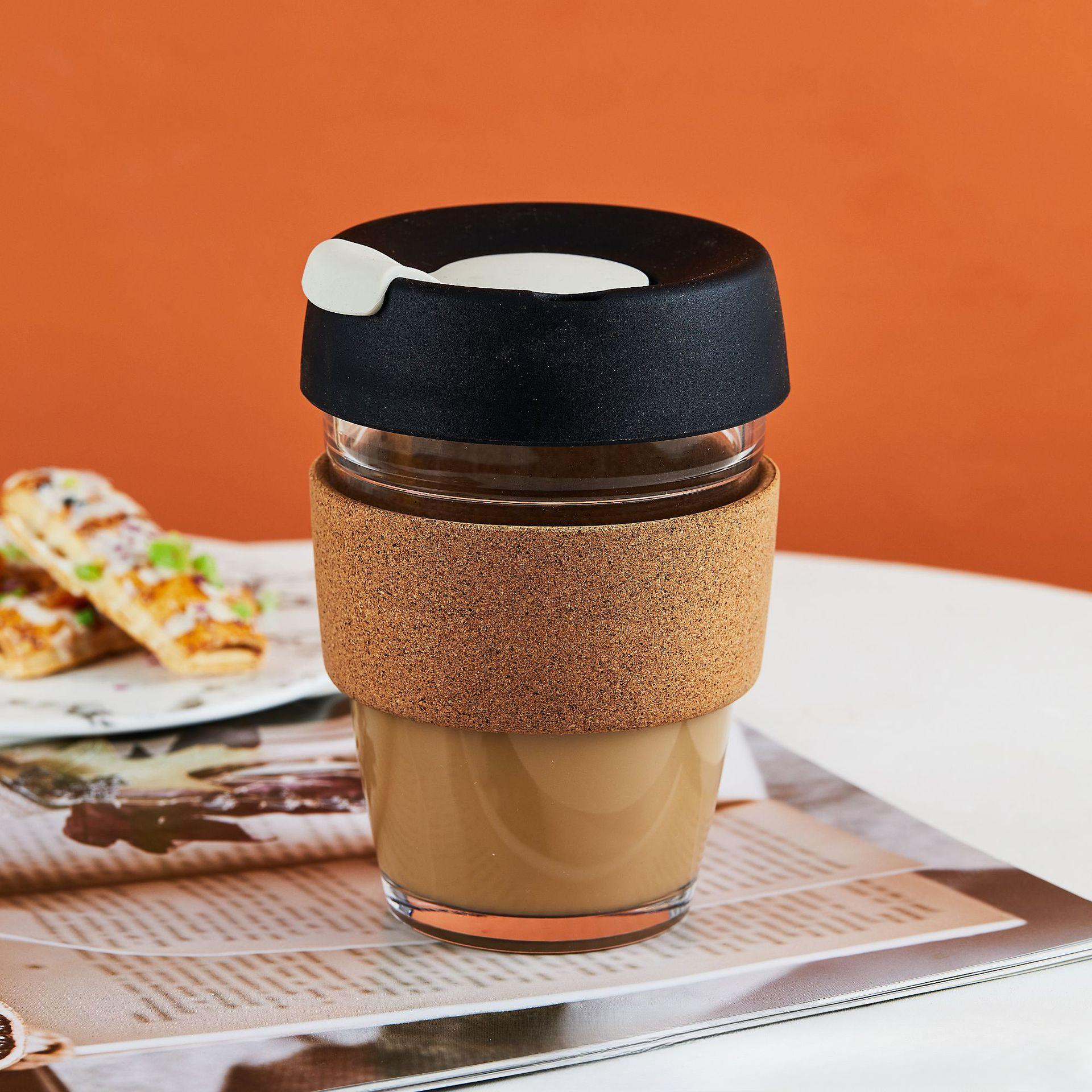 

350 мл Прозрачная кружка с защитой от ожогов, стеклянная кофейная чашка, для молока, виски, чая, пива, двойная, креативная, термостойкая, винная кружка, посуда для напитков 340 чёрный