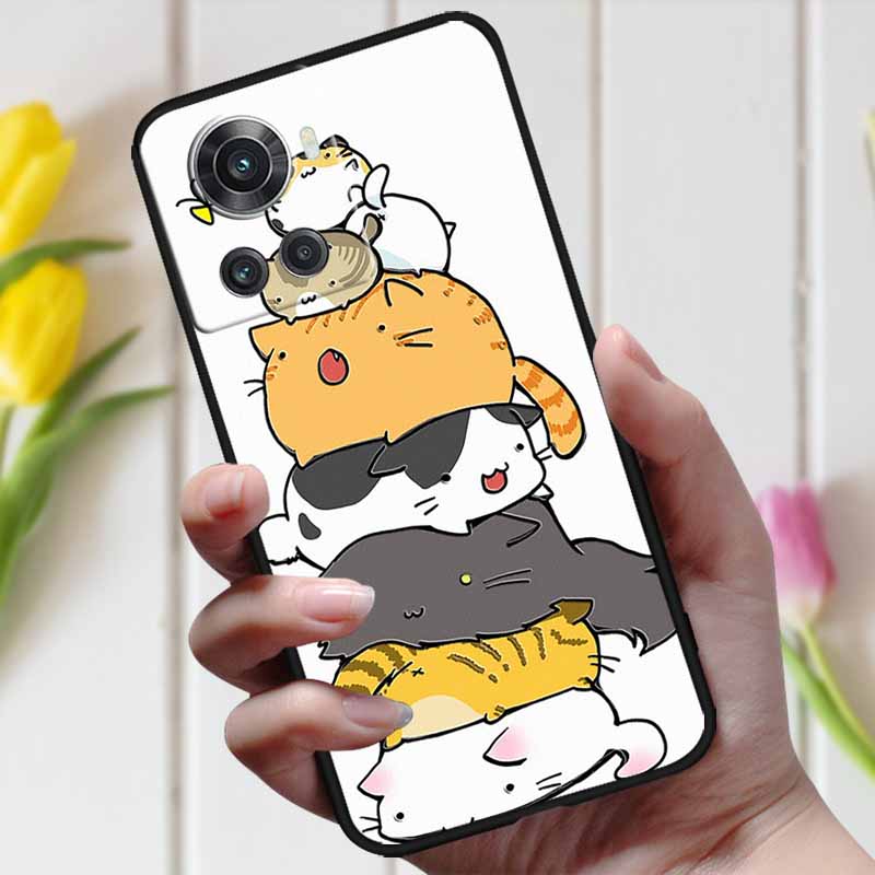 For Oneplus ACE Case Oneplus 10R 5G 3D Relief Cartoon Emboss Silicone Shockproof Cover For Oneplus 10 R Ace Case Coque Bumper