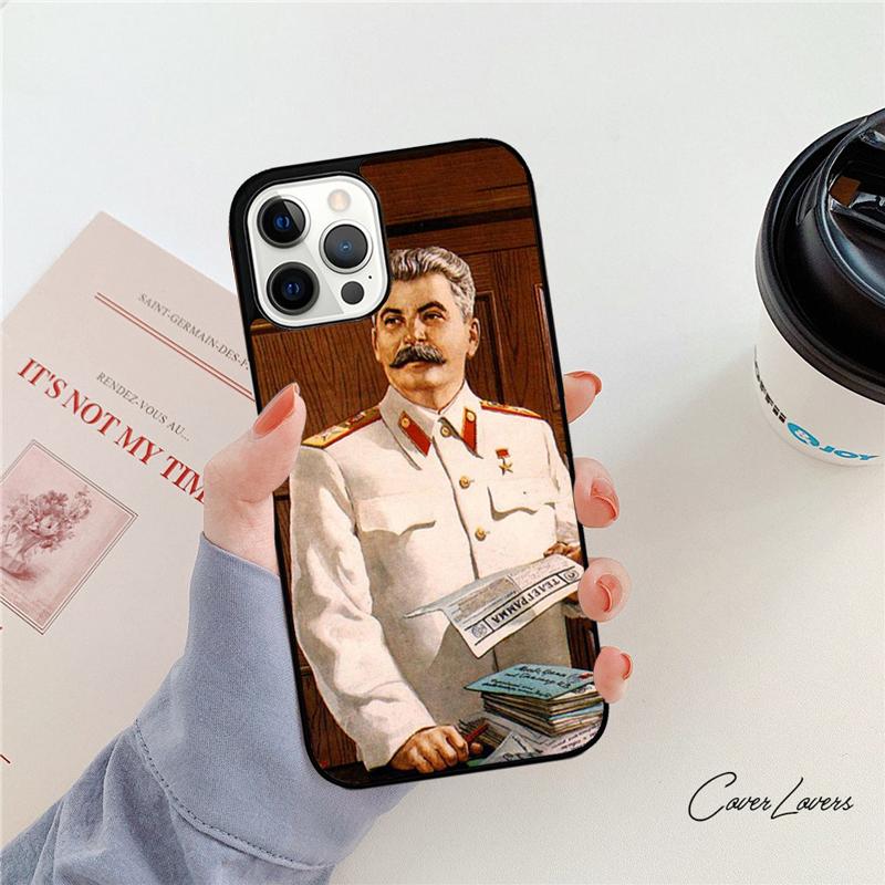 Stalin Soviet Phone Case For Apple iPhone 17 Air Pro Max Plus Coque For iPhone 17 Air 14 15 16 13 12 Max Cover