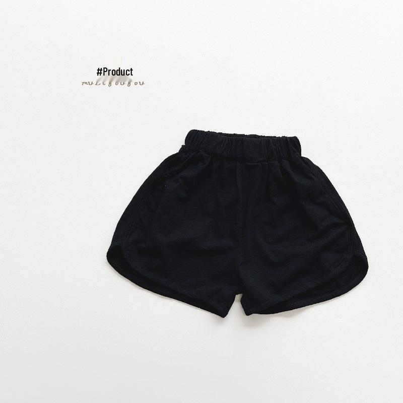 Trendy Bamboo-Cotton Summer Shorts for Kids - Unisex, 8 Colors, Korean Style