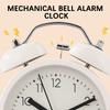 Mini 3.8 Inch Extra-Loud Alarm Clock For Deep Sleeper Soft Night Light Wake Up Twin-Bell Table Clock For Perfect Students