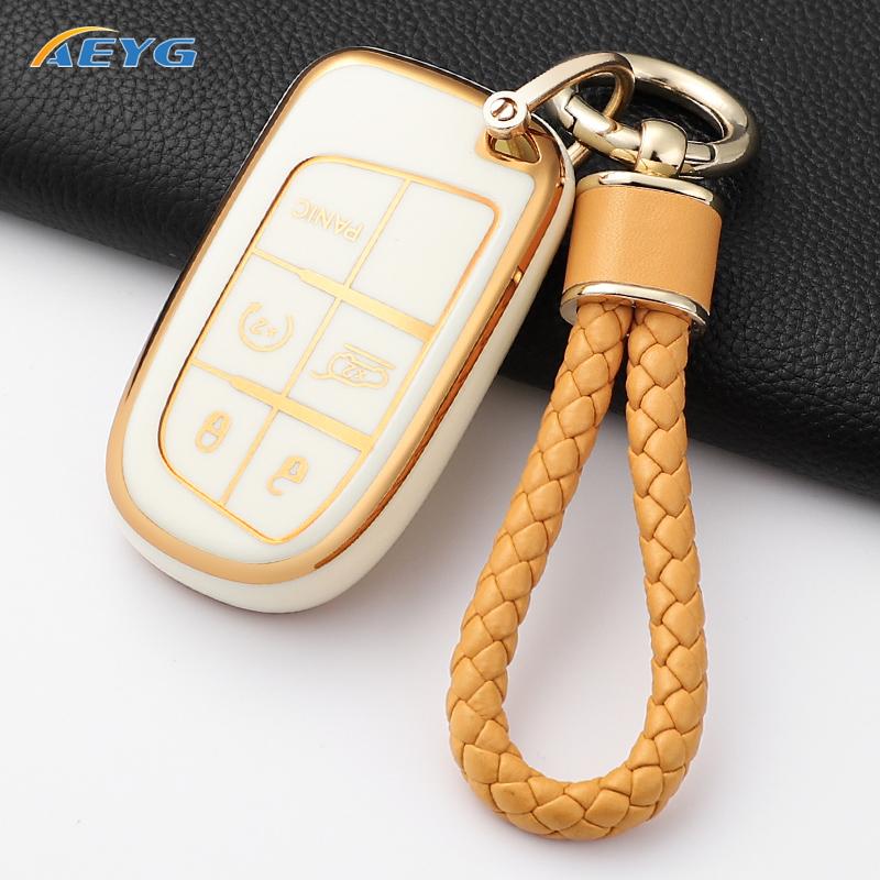 Soft Tpu Car Key Case Cover Shell For Jeep Renegade Grand Cherokee For Dodge Ram 1500 Journey Charger Challenger Fiat Durango