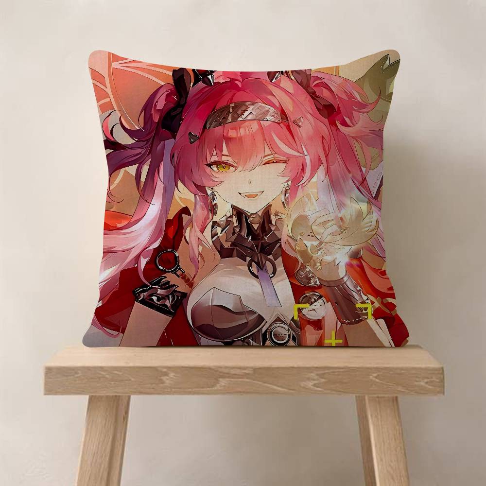 Games Wuthering Waves Pillow Cover Sofa Cushion Cover Home Room Decoration Children Gift