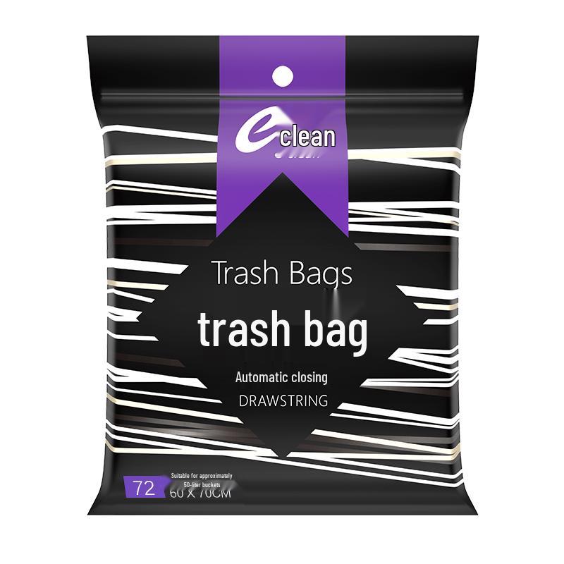 E-Jie Black Drawstring Trash Bags