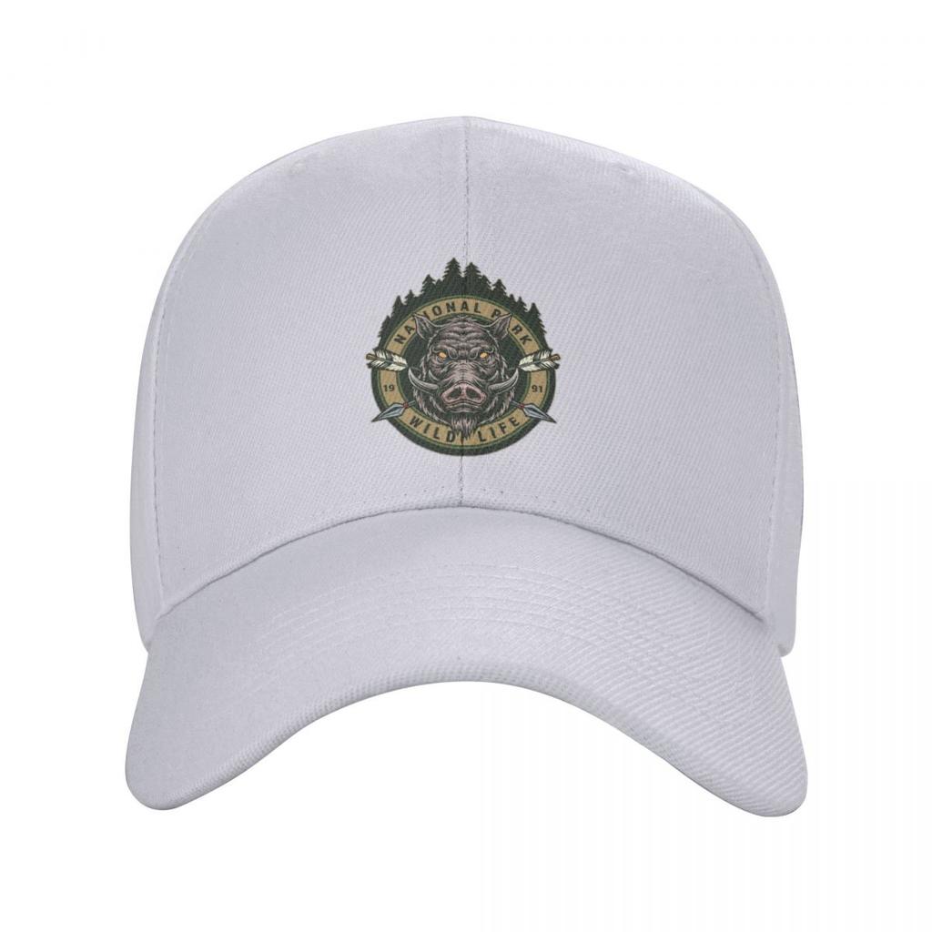 Custom Punk Unisex Wild Animal Boar Baseball Cap Adult Adjustable Dad Hat for Unisex Women Outdoor Snapback Hats