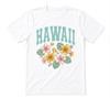 Hawaii Hibiskus Tropischer Urlaub Niedliches Sommer Strand Grafik T-Shirt Weißes T-Shirt