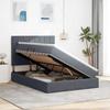 Storage Bed with Mattress Dark Gray 140 x 200 cm Velvet
