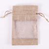 1/10PCS Washable Storage Bags Cotton Linen Burlap Gift Bags Gift Drawstring Bags  For Gift Giving